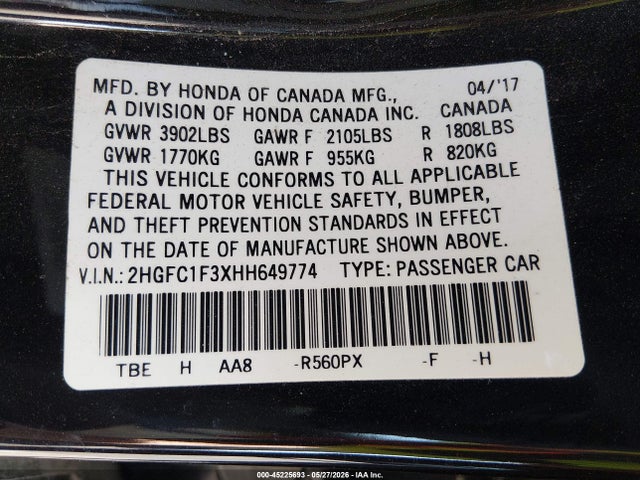 Honda Civic Ex-t