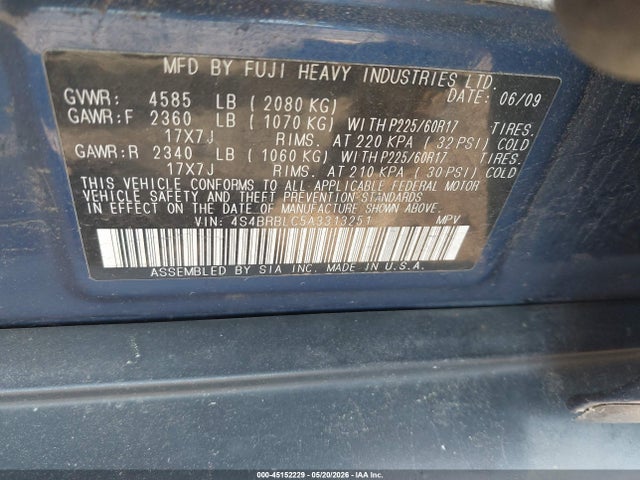 Subaru Outback 2.5i Limited