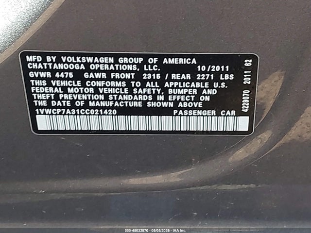 Volkswagen Passat 2.5l Sel