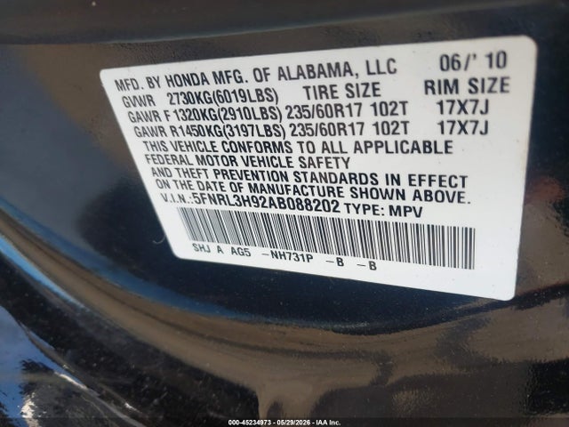 Honda Odyssey Touring