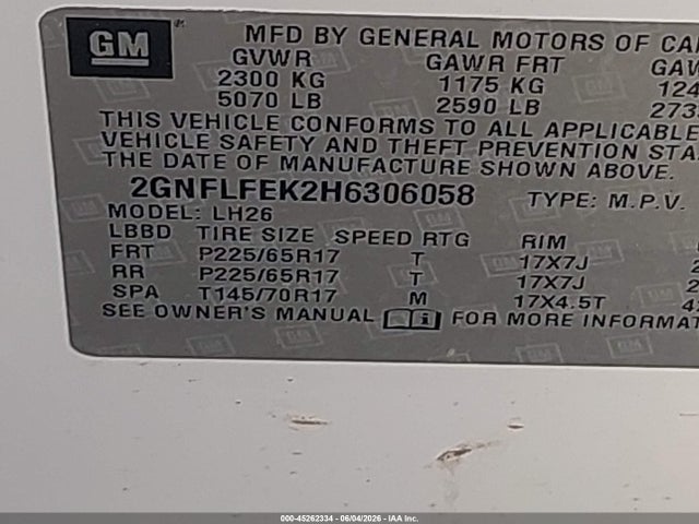 Chevrolet Equinox Lt