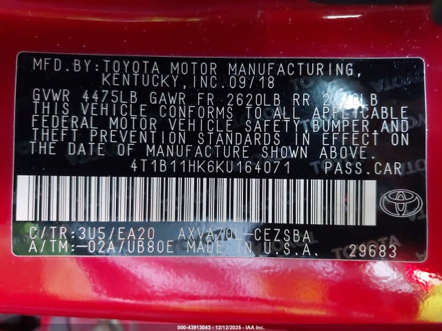 Toyota Camry Se