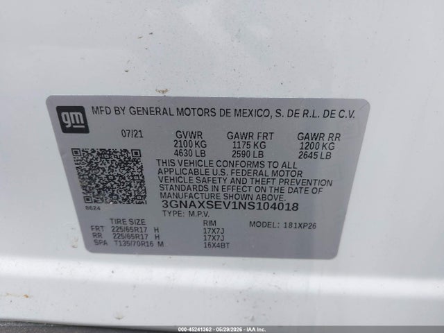 Chevrolet Equinox Awd Ls