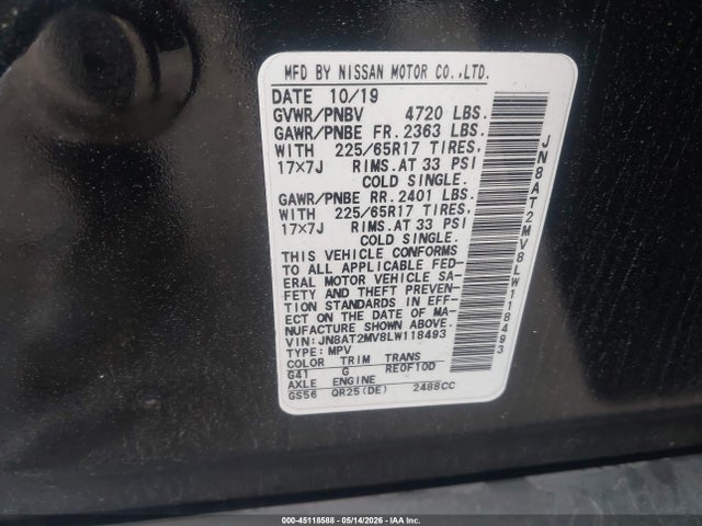Nissan Rogue Sv Intelligent Awd