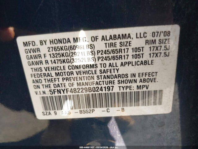 Honda Pilot Lx