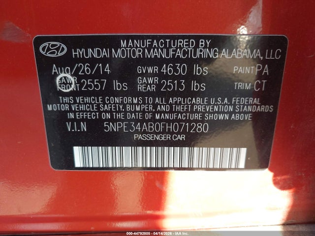 Hyundai SONATA Sport 2.0t
