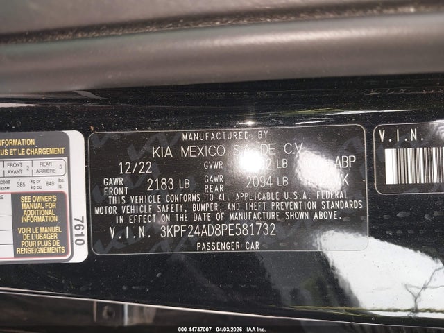 Kia Forte Lxs