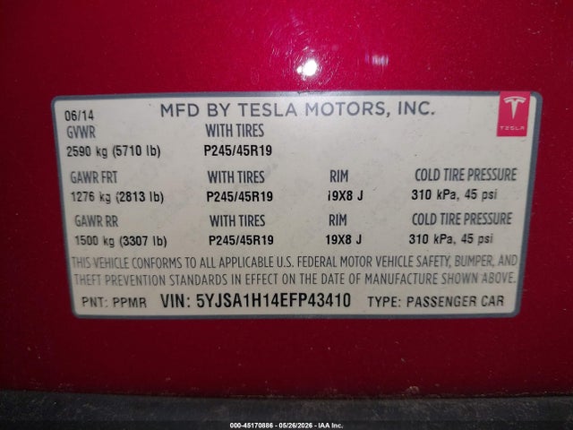 Tesla Model S P85