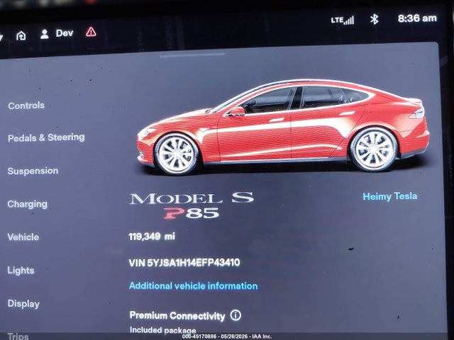 Tesla Model S P85