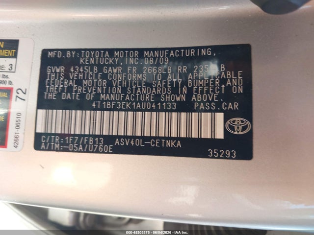Toyota Camry Le