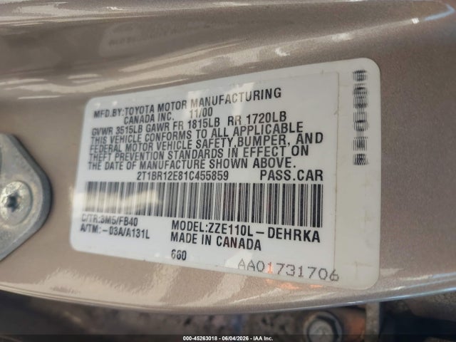 Toyota Corolla Ce