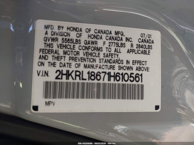 Honda Odyssey Ex