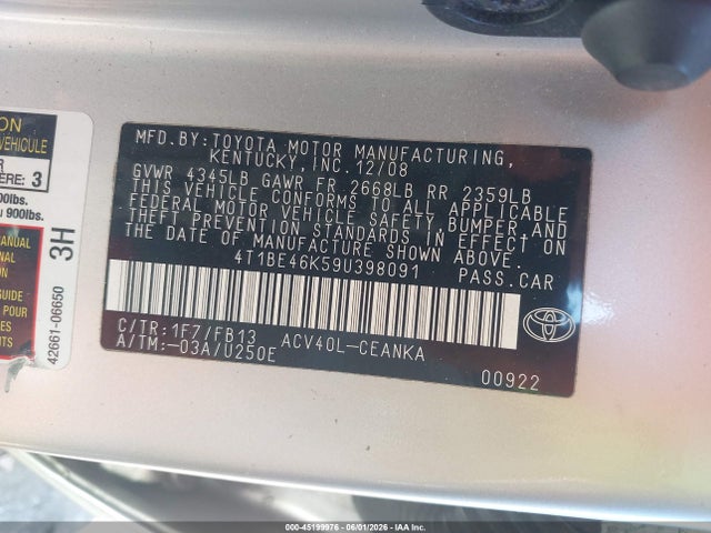 Toyota Camry Le