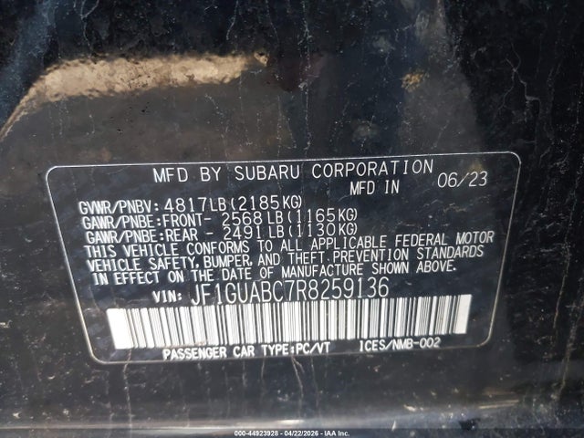 Subaru Impreza Base 5-door