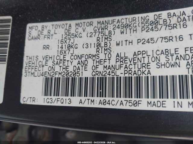 Toyota Tacoma Base V6