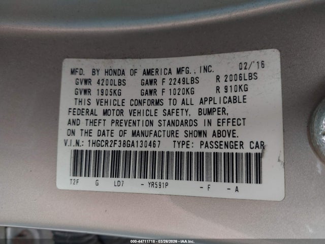 Honda Accord Lx
