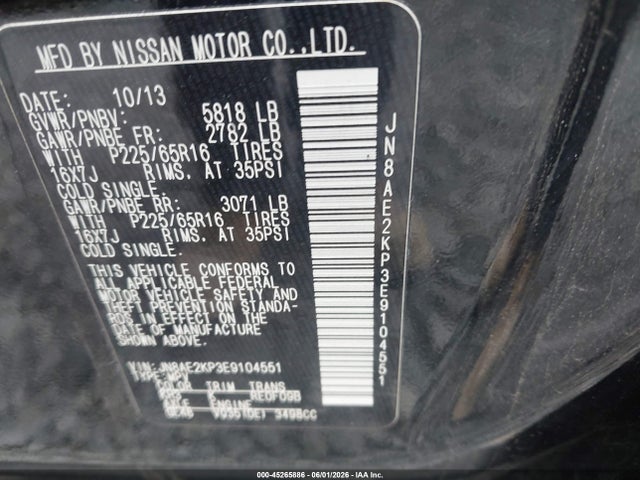 Nissan Quest Sv