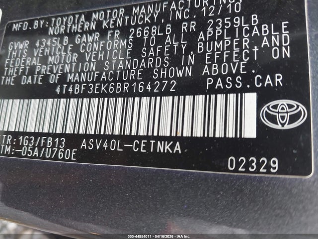 Toyota Camry Le