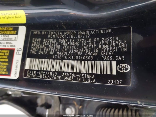 Toyota Camry Le