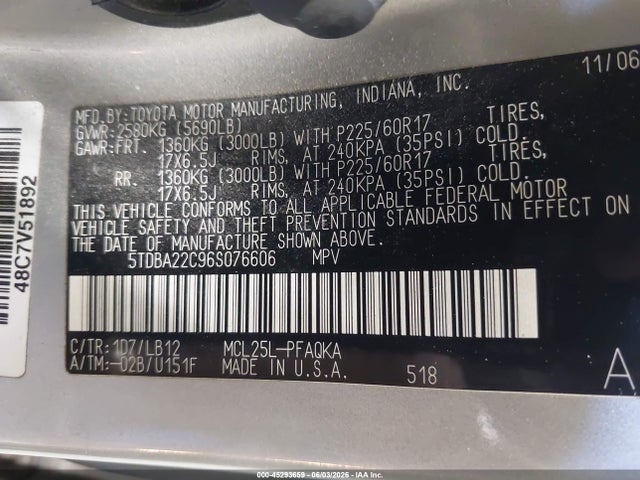 Toyota Sienna Xle Limited