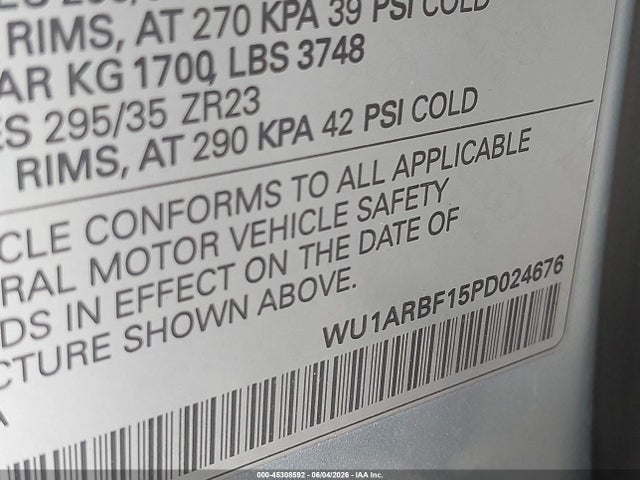 Audi Rs Tfsi Quattro Tiptronic