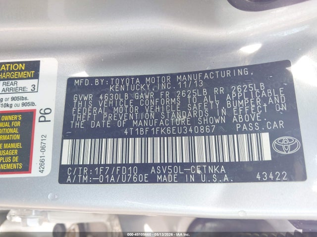 Toyota Camry Le