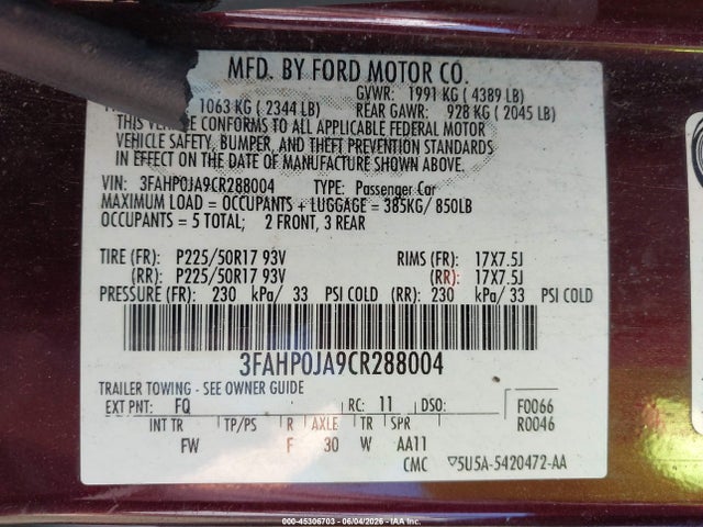 Ford Fusion Sel