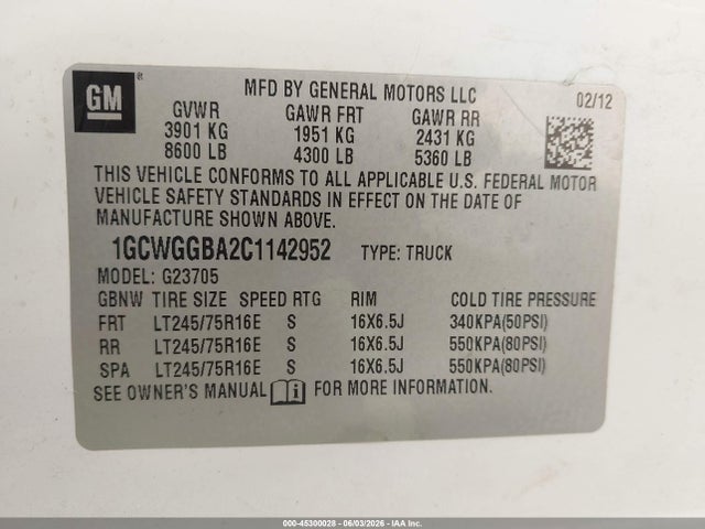 Chevrolet Express Work Van