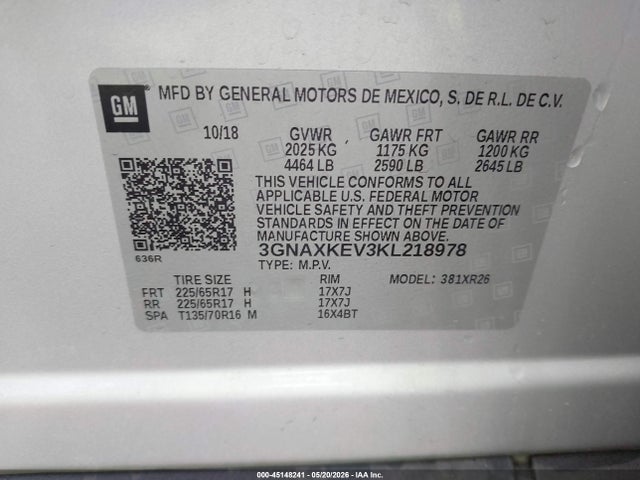 Chevrolet Equinox Lt