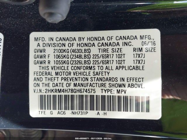 Honda CR-V Ex-l