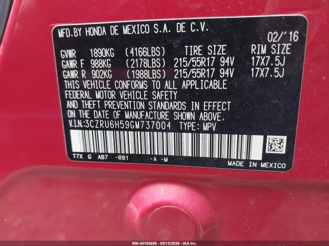 Honda HR-V Ex