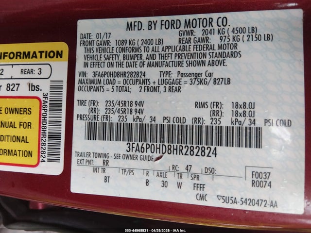 Ford Fusion Se