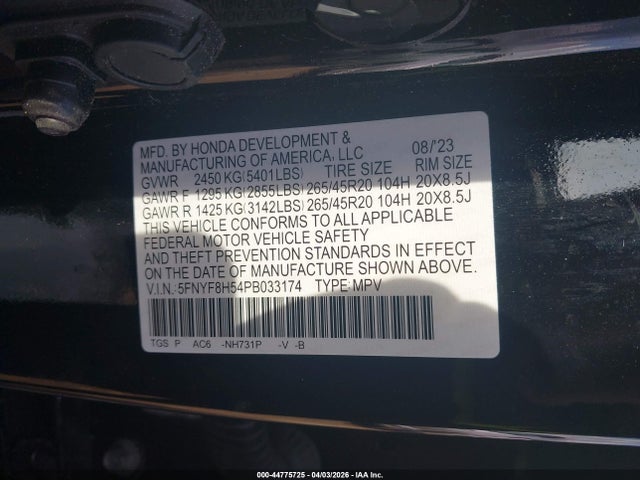 Honda Passport Awd Ex-l