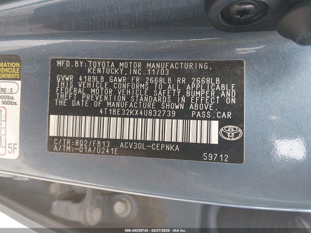 Toyota Camry Le