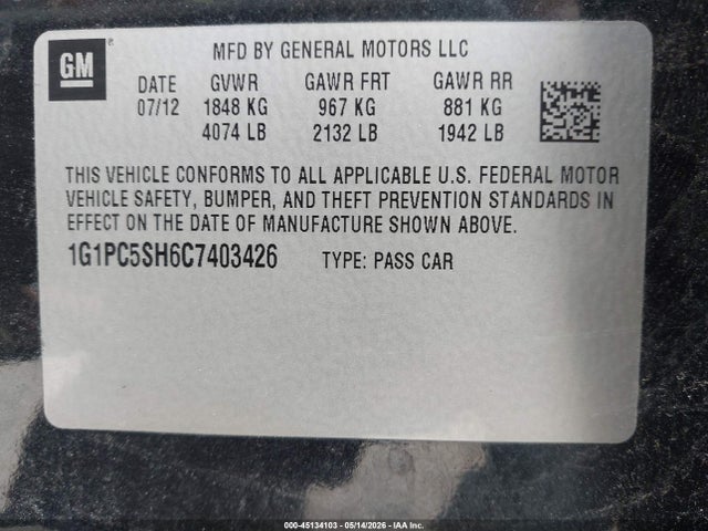 Chevrolet Cruze Ls