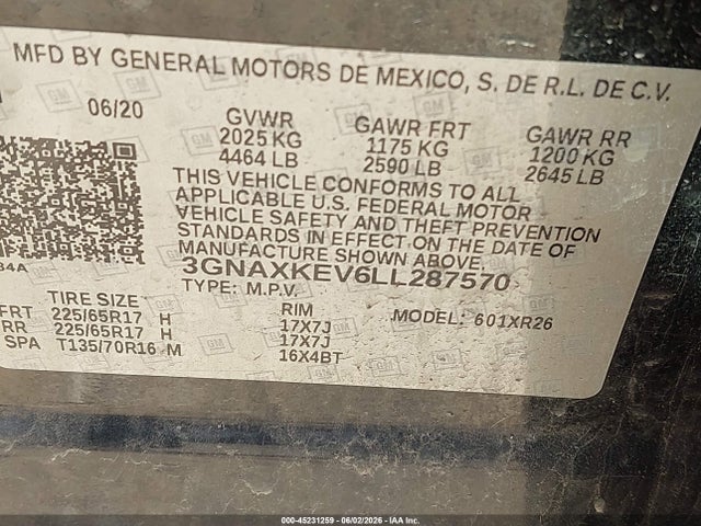 Chevrolet Equinox Fwd Lt 1.5l Turbo