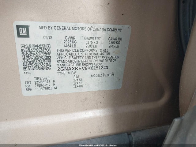 Chevrolet Equinox Lt
