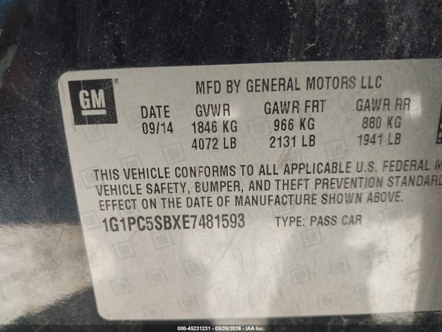 Chevrolet Cruze 1lt Auto