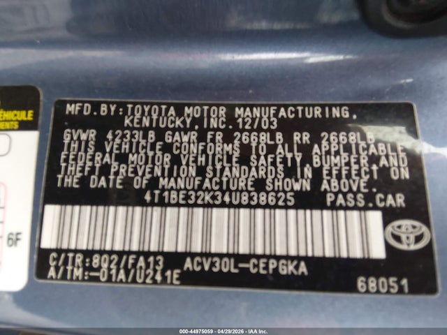 Toyota Camry Xle