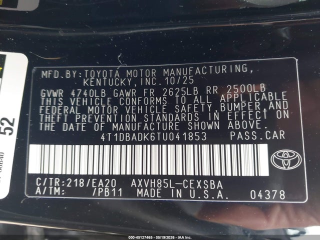 Toyota Camry Se