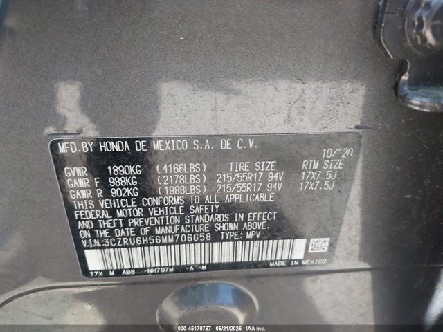 Honda HR-V Awd Ex