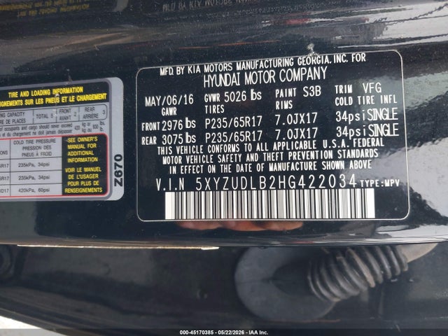Hyundai SANTA FE 2.4l
