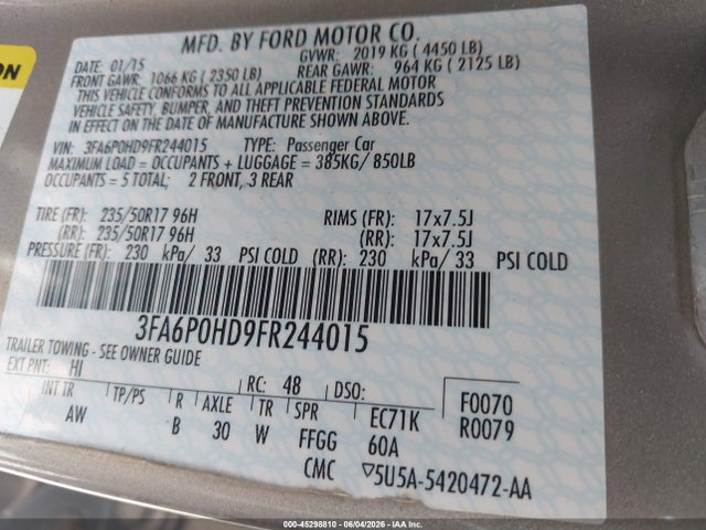 Ford Fusion Se