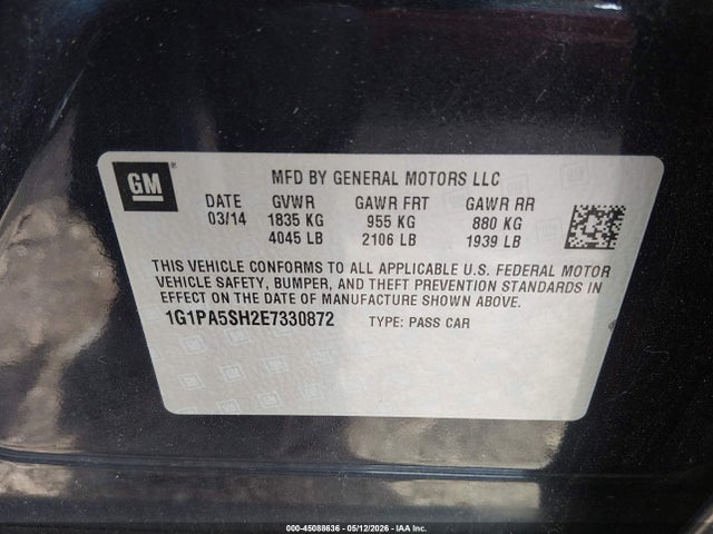 Chevrolet Cruze Ls Auto