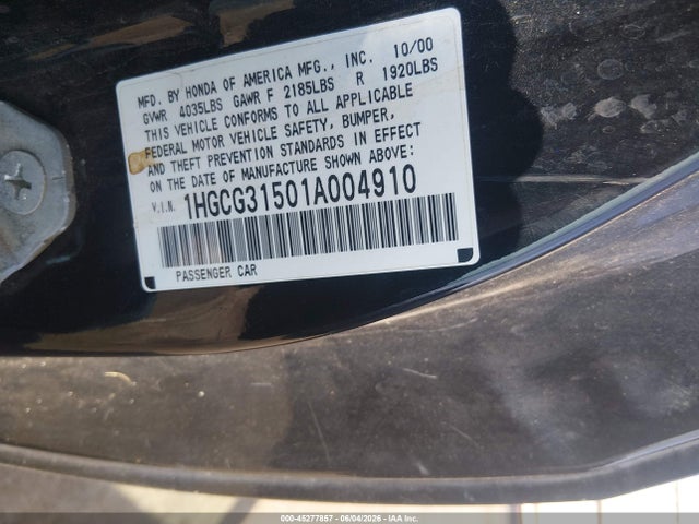 Honda Accord 2.3 Ex