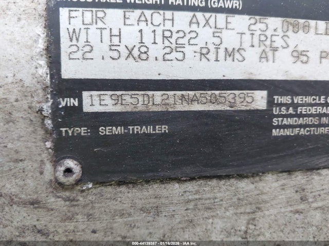 E pak 36 5th Wheel Dump Trailer