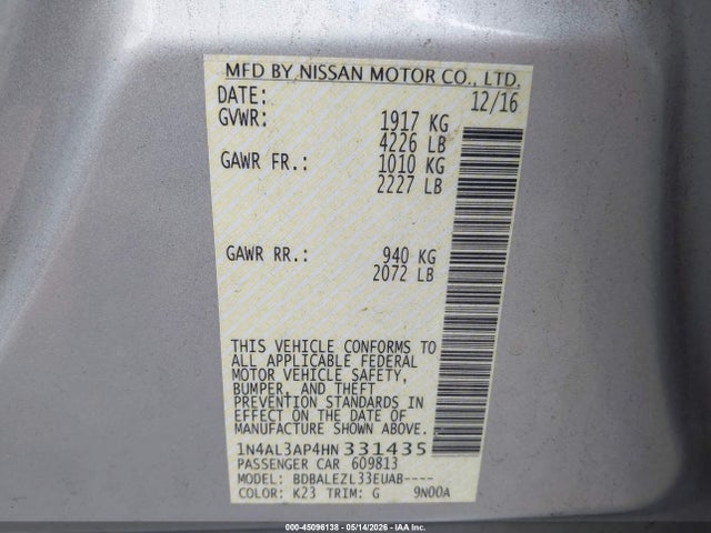 Nissan Altima 2.5 S