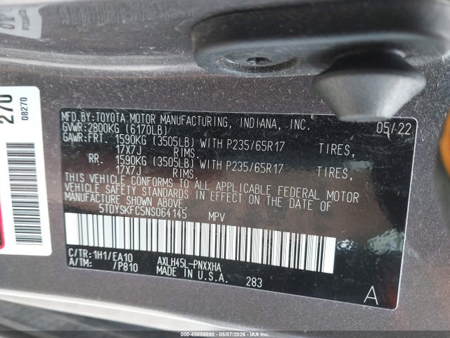 Toyota Sienna Xle
