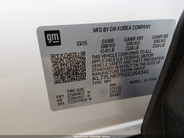 Chevrolet Trax Fwd Lt