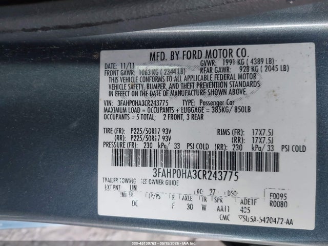 Ford Fusion Se